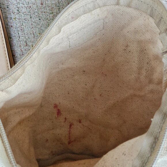 Stella & Dot Women Hand Bag Tan Faux Leather Vegan Large Tote Bag Avalon Bag - Picture 7 of 13